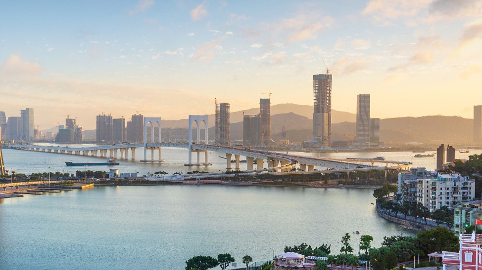 Macau city skyline at sunset_resized